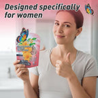 BUTTERFLY'S TEAR Women's Probiotic Gummies | 18-in-1 Feminine Comfort & Urinary Tract Support | 14 Probiotics + 4 Prebiotics | Peach Flavor | Intimate Moisture, pH Balance, Healthy Flora, 180 Chew