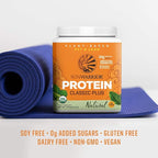 Clean Vegan Protein Powder Unflavored | Organic Protein Powder Plant Based Formula with 5 Superfood Blend Sprouted & Fermented | Non-GMO Low Carb Soy Dairy & Gluten Free (Unflavored, 15 Servings)