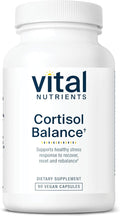 Vital Nutrients Cortisol Balance - Vegan Stress Relief Supplement - Cortisol Manager Supports Energy & Stress Levels - Ashwagandha & Magnesium for Relaxation - Gluten, Dairy, Soy Free - 90 Capsules