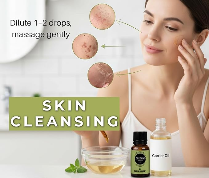 Earth N Pure Oregano Essential Oil Undiluted, Natural and Therapeutic Grade - 50 ml