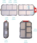 1Pack Travel Pill Organizer - 10 Compartments Pill Case, Compact and Portable Pill Box, Perfect for On-The-Go Storage, Pill Holder for Purse (Gray with 156 Stickers)