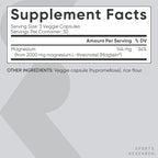 Sports Research® Magnesium L-Threonate Capsules 2000mg - High-Absorption Magtein® for Enhanced Brain Health, Memory, Focus & Restful Sleep Support - Vegan · Non-GMO · Gluten Free - 90 Count