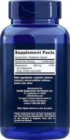 Life Extension Magnesium Caps 500mg, 270 Veg Capsules - Broad Spectrum - 3 Mags in 1 Supplement: Oxide, Citrate, Succinate - Vegetarian