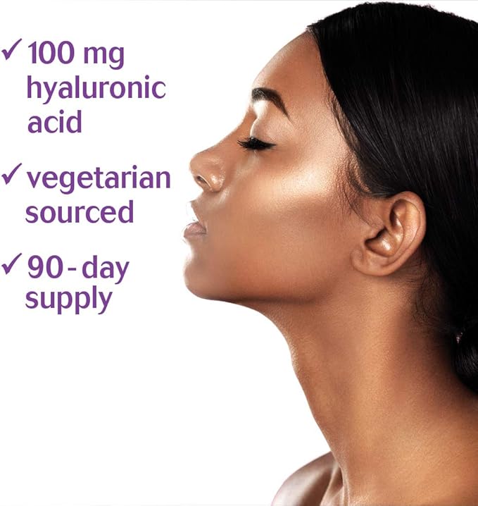 Bluebonnet Nutrition Beautiful Ally Hyaluronic Acid 100mg, Nurture Radiant Skin*, Non-GMO, Gluten-Free, Soy-Free, 90 Softgels, 90 Servings