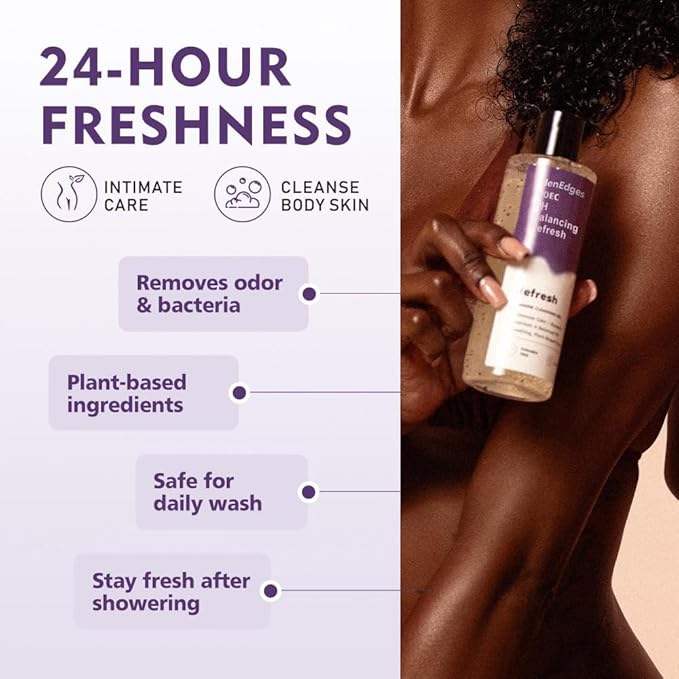 Her Refresh pH Balance Feminine Wash, Natural & Organic Ingredients, Hydrating Body Wash Eliminate Odor-8fl oz
