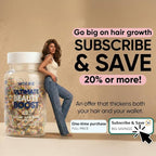Moerie Ultimate Hair Growth Supplements for Women & Men - Hair, Skin, Nails Vitamins with Biotin & Minerals for Hair Health - Thicker Hair - 60 Capsules