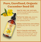 Natural Born Oils Evening Primrose Oil, 1 Gallon, Organic, Cold-Pressed, Vitamins & Minerals, Deep Skin Care, Hair Vitality