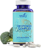 4-in-1 DIM Potent Complex 300mg - Estrogen Balance and Metabolism, Energy & Menopause Support Supplement with Bioperine (x4), Calcium and Broccoli Extract - for Women and Men 30 Servings