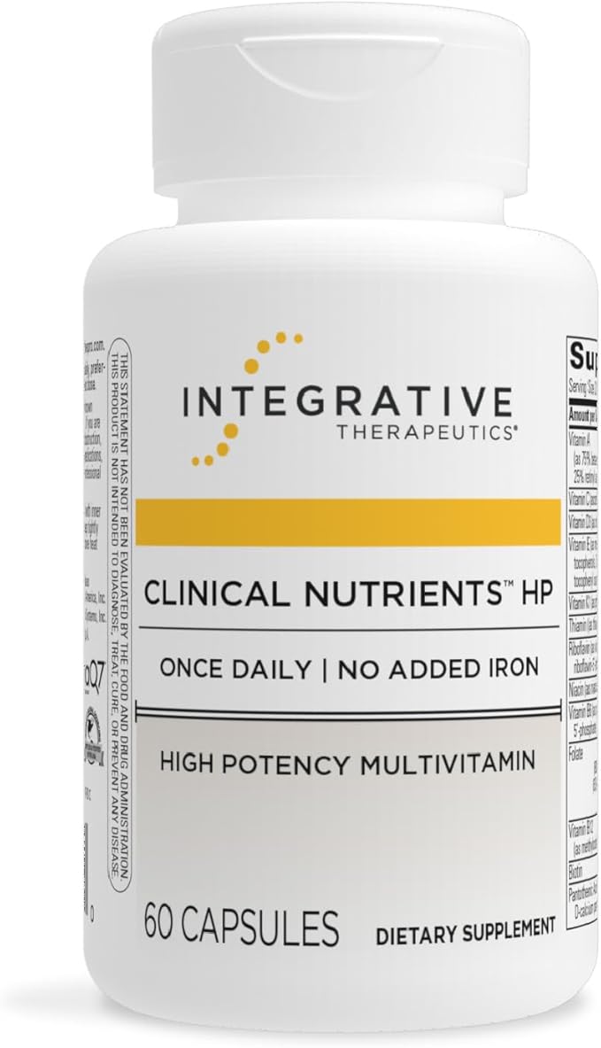 Integrative Therapeutics Clinical Nutrients HP - Daily Multivitamin for Vital Nutrients - Antioxidant Support for Men & Women* - No Added Iron - Dairy-Free - 60 Count (30 Servings)