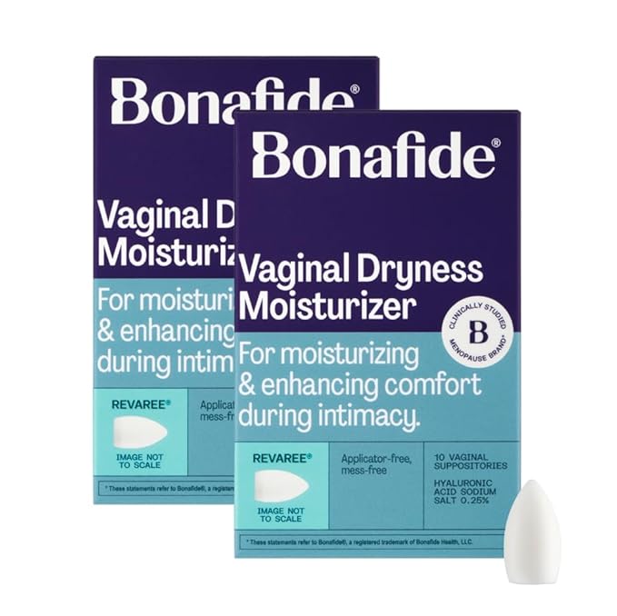 Bonafide Vaginal Dryness Relief (Revaree) with Hyaluronic Acid. Relief from dryness & painful sex. — 2-Month Supply