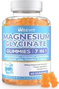 Magnesium Glycinate Gummies, Magnesium Glycinate with L-Threonate, Ashwagandha, L-Theanine, Magnesium Supplements for Women & Men