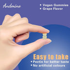 L Tryptophan Gummies 500mg, with Trehalose, for Natural Relaxation & Serotonin Support, for Adults & Kids, Non-GMO, Vegan, Gluten Free, Grape Flavor, 60