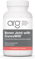 Allergy Research Group Boron Joint with CurcuWIN - Boron Complex for Men & Women, Bone & Joint Support, 6mg Supplement, Vegetarian Capsules - 90 Count