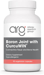 Allergy Research Group Boron Joint with CurcuWIN - Boron Complex for Men & Women, Bone & Joint Support, 6mg Supplement, Vegetarian Capsules - 90 Count