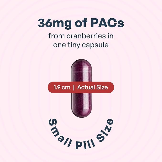 Szio+ Utiva Cranberry PACs – Clinically Studied Ingredients 36mg PACs Extract - UTI Prevention for Women - Urinary Tract Health – Cranberry Supplement Pills for Bladder Health, 30 Vegi Capsules