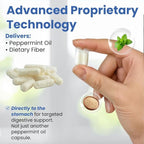 GutCalm - IBS Relief - Peppermint Oil Capsules - Bloating, Gas, Constipation and Digestive Comfort Supplement - 12/ct