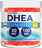 dhea 100mg 50mg dhea Supplement for Women | dhea Supplement for Men | clinically Studied high Absorption | Sugar Free Vegan Strawberry Gummies 60 Days Supply