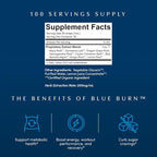 Apothékary Blue Burn Herbal Supplement Liquid Drops, Metabolism and Weight Management Support, Clinically-Tested, Made in the USA, 3.4 Fl Oz, 100 Servings