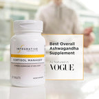 Integrative Therapeutics Cortisol Manager - Balance Cortisol & Support Relaxation for Restful Sleep* - Includes Ashwagandha & L-Theanine for Confidence with Less Stress* - 30 Tablets (15 Servings)