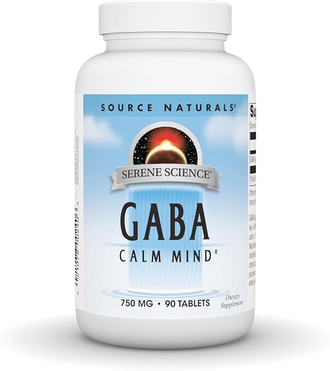 Source Naturals Serene Science GABA, for a Calm Mind* - 750mg, 90 Tablets