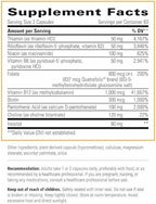Integrative Therapeutics Active B-Complex - with Choline and Methylfolate - Cellular Energy, Immune Function & Heart Health Support with Vitamins B2, B6 & B12*-Gluten-Free - 120 Capsules (60 Servings)