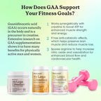 Fit & Lean Creatine for Women, My Lean Creatine Powder Complex with GAA, Muscle Performance, Cognitive Function and Less Bloating, Reduced Water Retention, Unflavored, 50 Servings