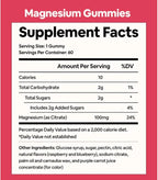 Black Girl Vitamins - Magnesium Gummies, for Sleep, Immunity, and Bone Support. Magnesium Citrate Supplement with (100mg) per Serving, Gluten-Free (Mixed Berry). 60ct