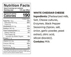 Moon Cheese Bites, White Chedda Black Peppa, 2-Ounce 3-Pack, 100% Real Cheese, Protein, Keto, After-School or Lunch Snack