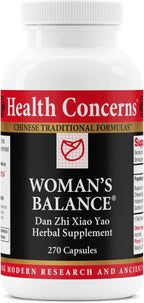 Health Concerns Woman’s Balance – PMS Relief & Hormone Support – Liver Qi & Spleen Health – Herbal Supplement for Women – Dan Zhi Xiao Yao Formula – 270 Capsules