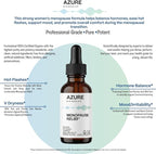 Menopause Relief Liquid Herbal Supplement* – Natural Hot Flash, Night Sweats and Hormone Balance* with Wild Yam, Black Cohosh, Milk Thistle - Estrogen Free - Non-GMO