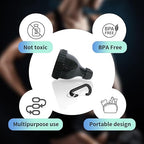 2 Pack Protein Powder Container to Go- 50ml Protein Powder Holder,Mini Funnel with Keychain and Keyring for Gym, Workouts, Fitness and Traveling (Black-UPG, 50ml)