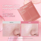 BIODANCE Bio-Collagen Real Deep Mask, Hydrating Overnight Hydrogel Face Mask, Pore Minimizing, Plumping, Elasticity Improvement, Korean Skin Care | 1.19oz(34g) x 16ea