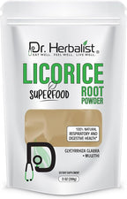 Dr. Herbalist Licorice Root Powder - 200g, Glycyrrhiza Glabra, Supports Digestive Health & Immunity