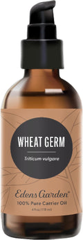 Edens Garden Wheat Germ Carrier Oil- 100% Pure Premium Cold Pressed & Hexane Free, Natural Moisturizer for Face, Skin, Nails, Healthy Hair Growth, Massage & Diluting Essential Oils 118 ml (4 fl oz)