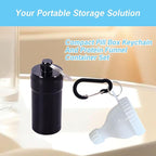 Protein Powder Funnel Set Travel Protein Powder Containers White with 1 Carabiner 1 Brush and 1 Mini Pocket Pill Box Reinforced to Prevent Spills Gym Pre-Workout Supplement Powder Funnels