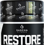 SASCHA FITNESS Cortisol Night Support Pills | Metabolism & Hormonal Balance | Promotes Quality Sleep | Restore | Vegan Weight Loss Supplement – 120 Natural Capsules