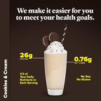 Keto Chow Cookies & Cream - Keto Meal Replacement Shake Powder - Nutritionally Complete - Low Carb - Delicious Easy Meal Substitute - Protein Rich You Choose The Fat - Single Meal Sample