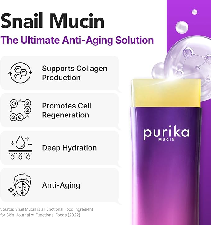 Glow, 1200mg Snail Mucin Supports Skin Elasticity, Collagen Peptides Jelly Stick, Kiwi Flavor, Biotin, Vitamin C, Hyaluronic Acid, Prebiotics, Korean Skin Care, 10 Sticks