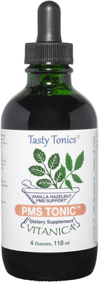 Vitanica PMS Tonic, Premenstrual Support and Relief, Saint Johns Wort, Dong Quai, Chaste Tree Berry, Wild Yam and More, Vegan, 4 Ounce