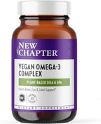 New Chapter Vegan Algae Oil, DHA, EPA, and DPA Supplement - Vegan Omega-3 Complex for Heart, Brain, Eye & Joint Support - 30 Softgels