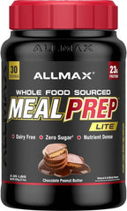 ALLMAX Nutrition MealPrep Lite Whole-Food Protein Powder, Dairy-Free, Keto-Friendly, 23g Protein, 30 Servings (Chocolate Peanut Butter)
