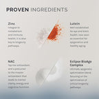 InfiniWell InfiniAge Longevity Supplements - Advanced Cellular Health Supplements with Lutein, N-Acetyl Cysteine (NAC) & Low Dose Zinc - Support Nutrient Sensing & Mitochondrial Health (30 Capsules)