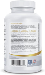 Nordic Naturals ProOmega 2000, Lemon Flavor - 120 Soft Gels - 2150 mg Omega-3 - Ultra High-Potency Fish Oil - EPA & DHA - Promotes Brain, Eye, Heart, & Immune Health - Non-GMO - 60 Servings