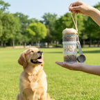 Dog Treat & Supplement Container, 3-Layer Stackable Pet Snack Organizer with Scoop, Portable Training Treat Holder for Walking, Travel & Daily Feeding