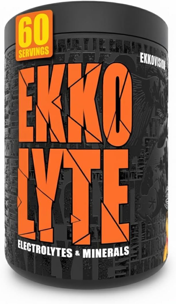 Ekkovision Ekkolyte Electrolytes & Minerals Powder, 50 MG Vitamin C & 155 MG Magnesium for Hydration Support, Essential Electrolytes for Women & Men, Mango Flavored Electrolyte Mix, 60 Servings