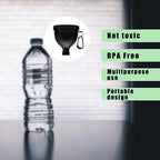 2 Pack Protein Powder Container to Go - Mini Funnel with Keychain and Keyring, Water Bottle Funnel for Shakers (100ml)