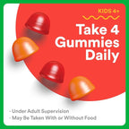 SmartyPants Organic Kids Multivitamin Gummies: Omega 3 (ALA), Beta Carotene, Vitamin B12, B6, A, K & Zinc for Immune Support, Biotin, Vegetarian, Three Fruit Flavors, 120 Count (30 Day Supply)