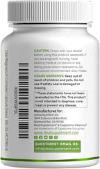 Magnesium Complex 500mg, 480 Veggie Capsules – Pack of 2 | 10-in-1 Glycinate, Citrate, Malate, Oxide, & More – 100% Chelated for Easy Absorption – Essential Mineral Supplement – Non-GMO