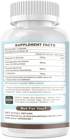 Cortisol Supplement for Women and Men, 4-in-1 Cortisol Reducer with Magnesium Glycinate, Ashwagandha, Phosphatidylserine, L-Theanine, for Relaxation & Calm Support, 90 Veg Caps