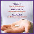 New Chapter Calcium Supplement â€“ Bone Strength Organic Plant Calcium with Vitamin K2 + D3 + Magnesium, Vegetarian, Gluten Free - 120 count (40 day supply)